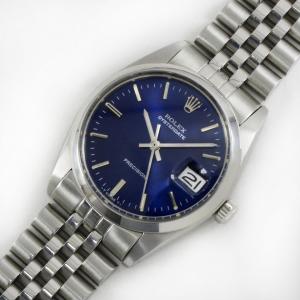 Rolex OysterDate Precision Blue Dial 34mm Watch