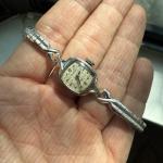 Hamilton Ladies Cocktail Watch with 10k Gold Bezel