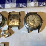 Vintage Men's Military Watches for Repair or Parts
