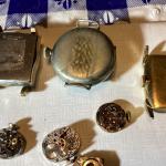 Vintage Men's Military Watches for Repair or Parts