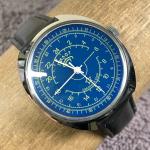 Vintage Russian 24-Hour Mechanical Pilot Watch 38mm