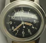 Bulova 1950s Military Steel Pilot's Watch Model 3818A