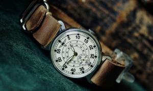 Soviet POBEDA Pilot Watch with Military Wings