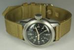 Bulova 1950s Military Steel Pilot's Watch Model 3818A