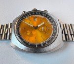 Sicura Vintage Men's Chronograph Watch, Yellow Dial