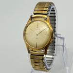 1950s HELBROS Gold Tone Mechanical Dress Watch