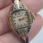 Vintage Central Mechanical Watch Gold & Silver Tone