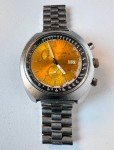 Sicura Vintage Men's Chronograph Watch, Yellow Dial
