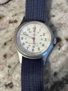 Timex x J Crew Men's White Dial Vintage Watch