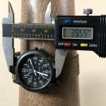 Men's Vintage Military Field Quartz Watch, Olive Band