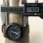 Men's Vintage Military Field Quartz Watch, Olive Band