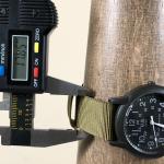 Men's Vintage Military Field Quartz Watch, Olive Band