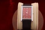 Vintage Seiko Slim Quartz Red Dial Dress Watch