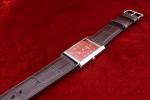 Vintage Seiko Slim Quartz Red Dial Dress Watch