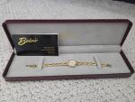 Vintage Belair Women's Gold Tone Watch with Diamonds