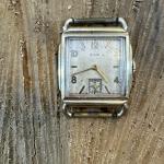 Vintage Elgin Curved Manual Watch with Gold Case