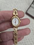 Vintage Belair Women's Gold Tone Watch with Diamonds