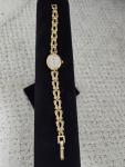 Vintage Belair Women's Gold Tone Watch with Diamonds
