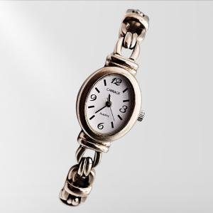 Timex Women's Vintage Silver Oval Bracelet Watch