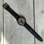 Vintage SWATCH Chrono Timeless Zone Leather 1991 Watch