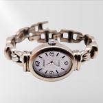 Timex Women's Vintage Silver Oval Bracelet Watch