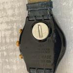 Vintage SWATCH Chrono Timeless Zone Leather 1991 Watch
