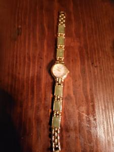 Elgin Vintage Green Jade Women's Dress Watch