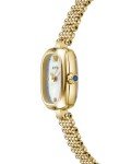Vintage Gold Rectangular Women's Watch with Bracelet