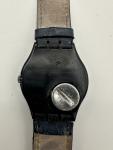 1986 Swiss Swatch Vintage Unisex Watch Black Band