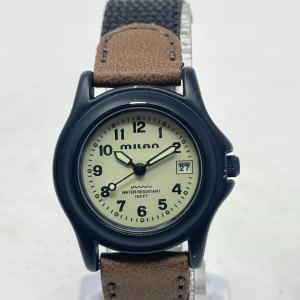 Vintage Milan Women's Field Watch 29mm Black/Brown