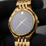 Citizen Vintage CQ Black Gold Quartz Watch 35mm