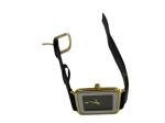 Men's Vintage Slim Black Rectangular Dress Watch