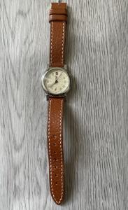 Swiss Army Vintage Field Watch with Brown Strap