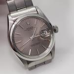 Rolex Date 34mm Silver Automatic Oyster Watch 1973