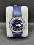 1970s Vintage Timex Mechanical Blue Dial Watch