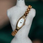 Vintage Pulsar Gold Oval Dial Watch V220-X017