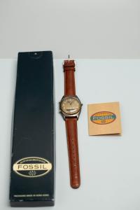 Fossil AM-2908 Vintage Field Watch with Leather Band