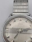 Vintage Timex Men's Mechanical Watch with Chrome Band