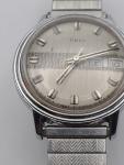 Vintage Timex Men's Mechanical Watch with Chrome Band