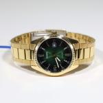 Casio Vintage Gold Tone Green Dial Watch