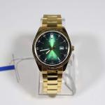 Casio Vintage Gold Tone Green Dial Watch