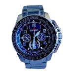 Seiko V175-0CL0 Solar Stainless Steel Chronograph Watch