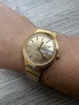 1978 Timex Day-Date Mechanical Men's Gold Watch