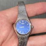 Seiko 1980s Cocktail Women's Quartz Watch Blue Dial