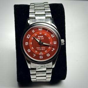 HMT Pilot Vintage Men's Watch with Exhibition Caseback