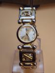 Vintage Solina Rhinestone Bracelet Watch in Gold/Silver