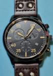 Flieger Type B Miyota Chronograph Vintage Pilot Watch