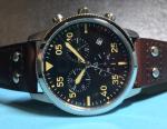 Flieger Type B Miyota Chronograph Vintage Pilot Watch