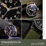 Men's Vintage Military Automatic Watch - Black Dial