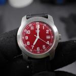 Victorinox Vintage Red Dial Field Watch 30mm